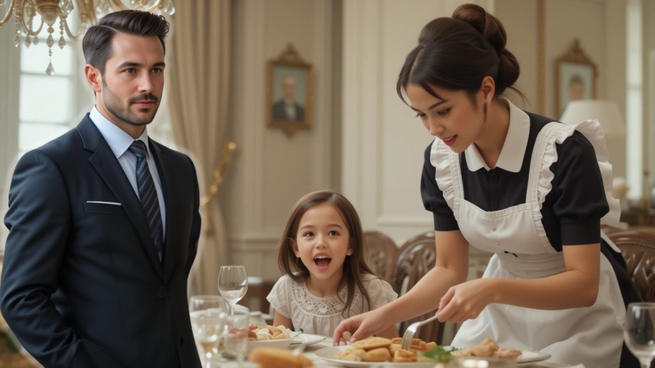 Ela Foi Cozinhar para a Filha Doente do Milionário… e Conquistou o Coração do Pai Viúvo