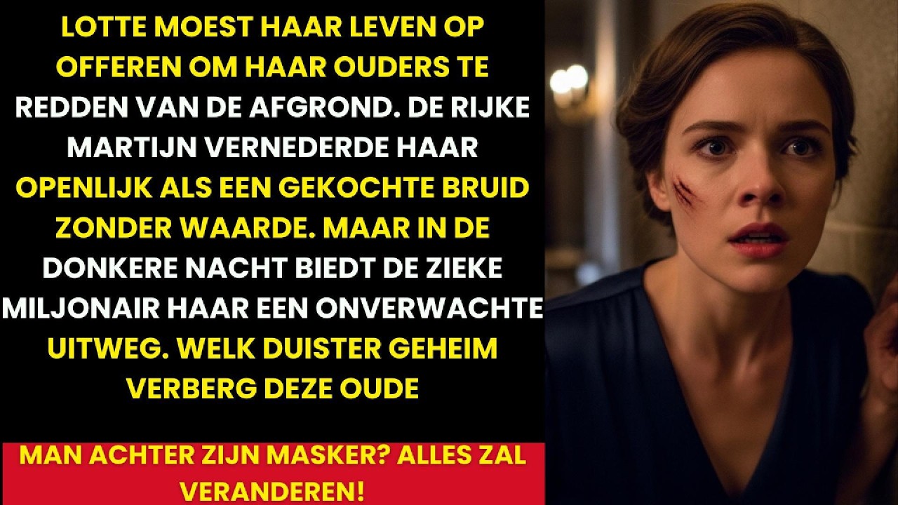 Om Ouders te REDDEN, Trouwde Ik Met Een Oude Miljonair. Maar Op Onze Eerste Nacht in Zijn Landhuis..