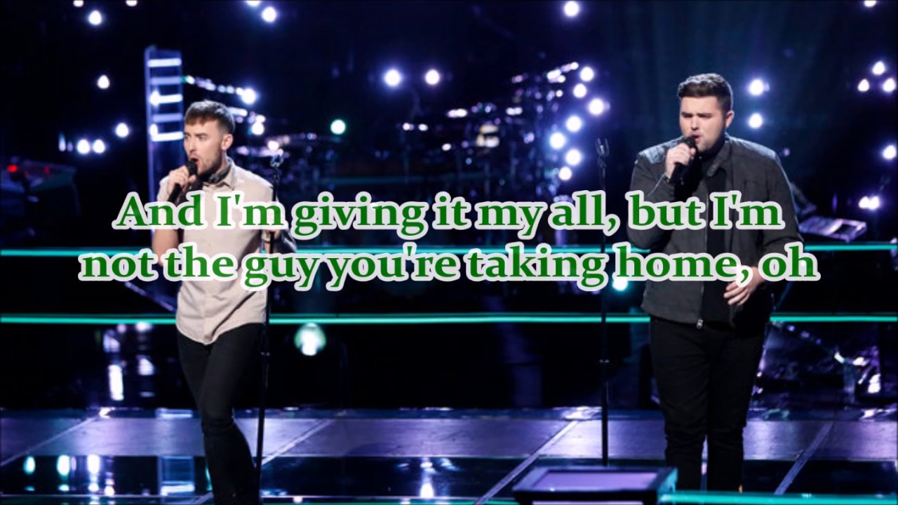 Hunter Plake & Jack Cassidy - Dancing On My Own (The Voice Performance) - Lyrics