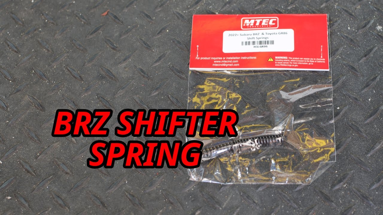 22+ SUBARU BRZ TOYOTA GR86 Shifter Spring Install
