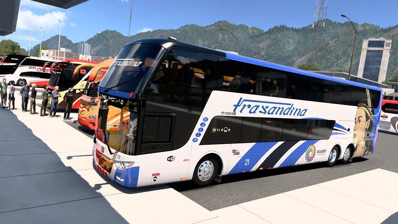 Cuenca Ecuador Bus Trasandina Express Bus Doble Piso Ats mods