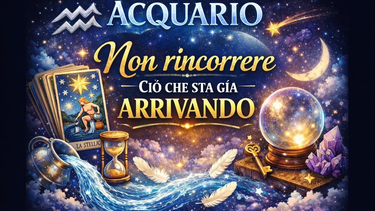 ACQUARIO dal 20 al 31 gennaio 💥♥️NON RINCORRERE, STA GIÀ ARRIVANDO ♥️