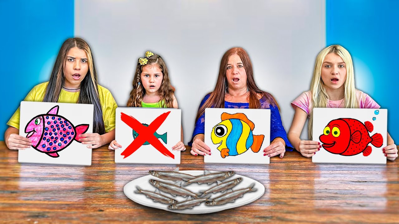 QUEM FIZER O PIOR DESENHO VAI TER QUE COMER! ( passamos mal )
