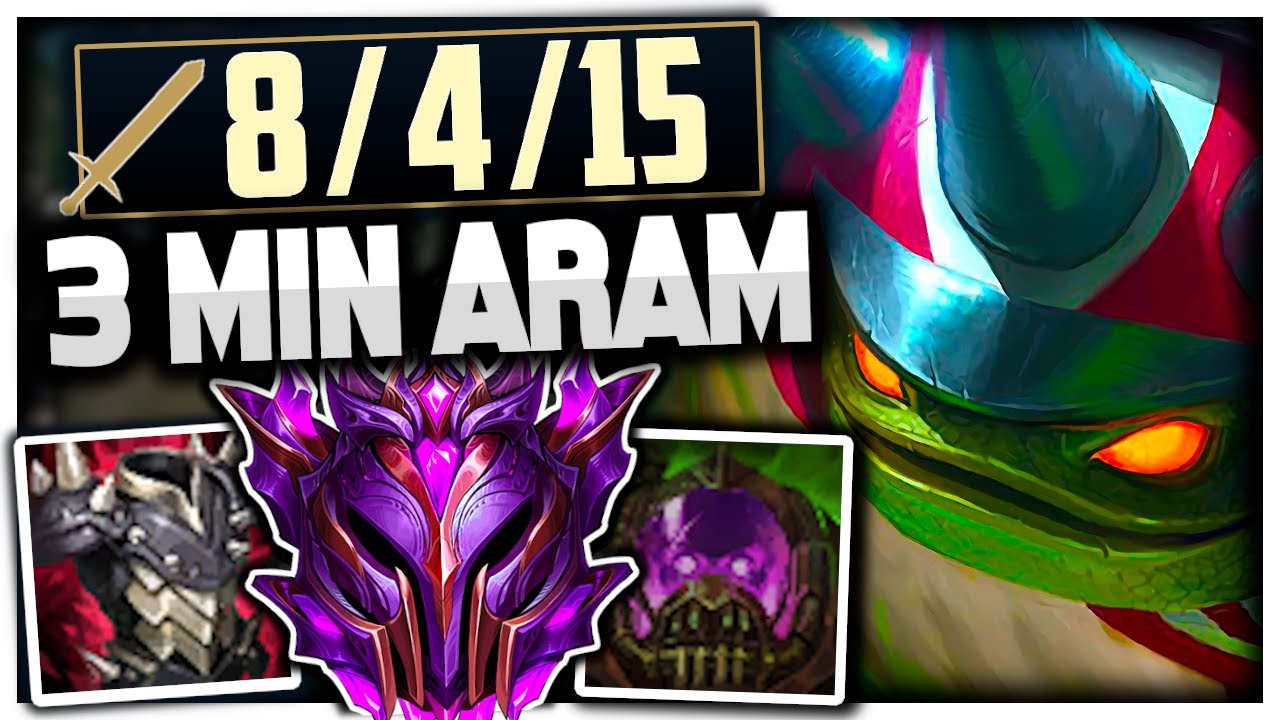 MY RAMMUS FORCED A 3 MIN ARAM IN MASTERS RANKED! (THICC 🐢) - League of Legends