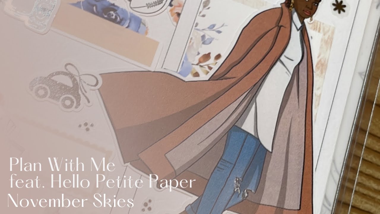 Plan With Me feat. @VanessaPetiteCo  | November Skies | A5W Vertical Planner | Just Joia