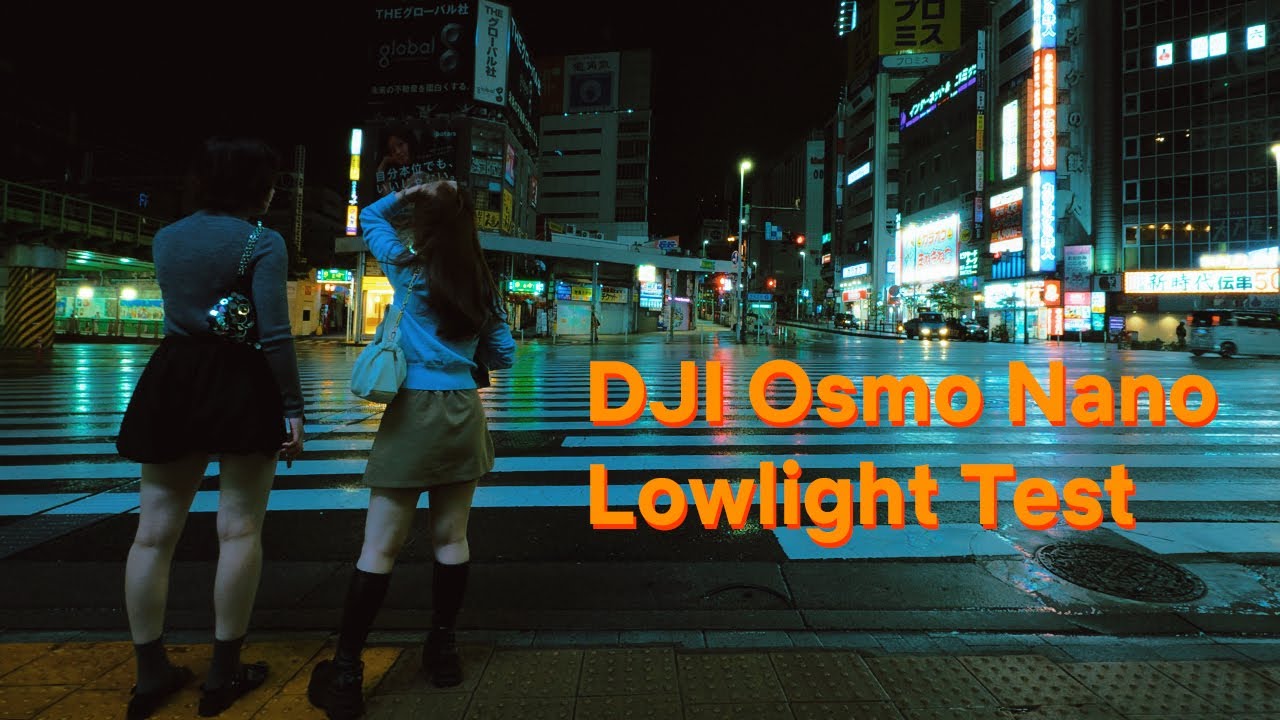 exploring Tokyo in the late hour - DJI Osmo Nano Cinematic Vlog (and Low Light Test)