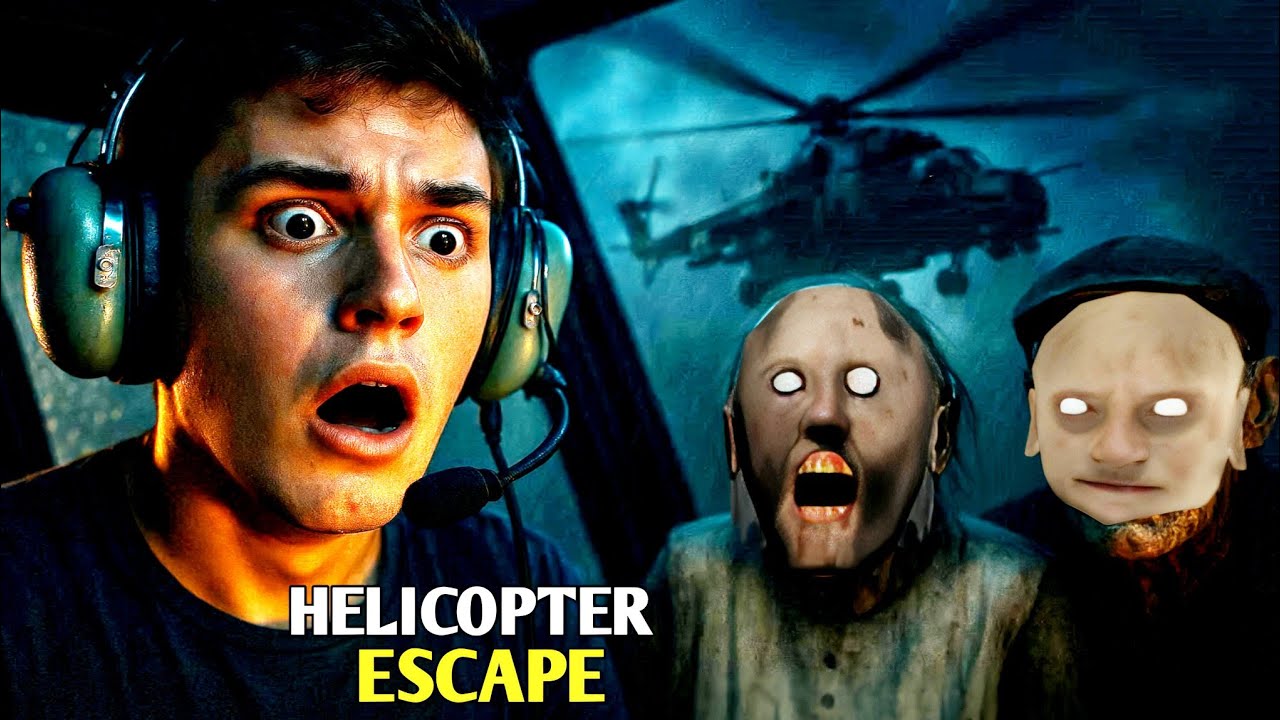 GRANNY & GRANDPA 😱 FINAL HELICOPTER ESCAPE | Real Live Gaming (Full Game)