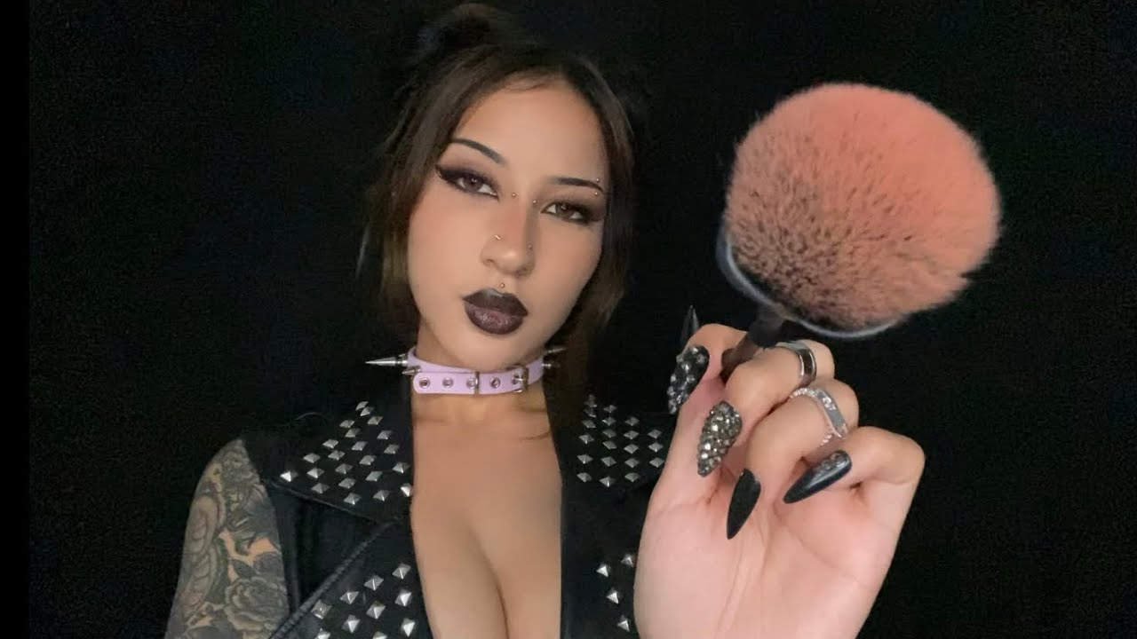ASMR Goth Girl Gives You Tingles 🖤 Whispering, Tapping, Scratching, & more