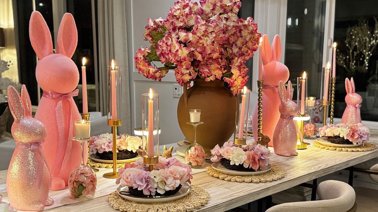 🌸🐰✨ A Springtime Feast in Bloom | Elegant Easter Table scape Ideas