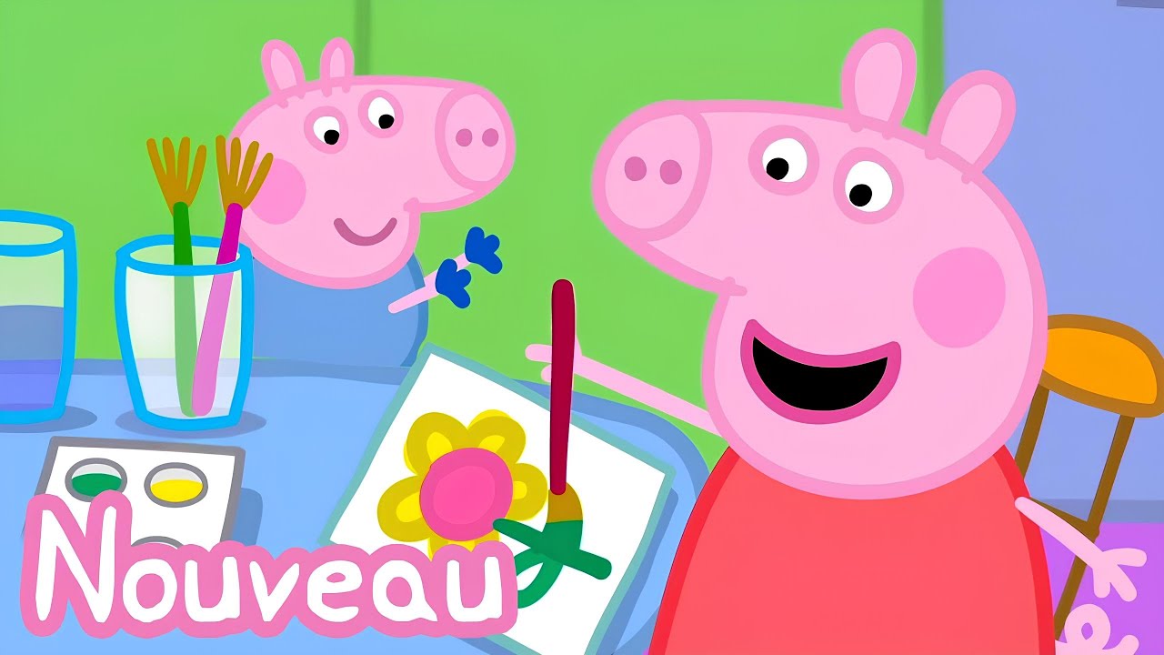 Peppa Pig 🖌️ Le Jour de la Peinture! 🎨 Dessins Animés