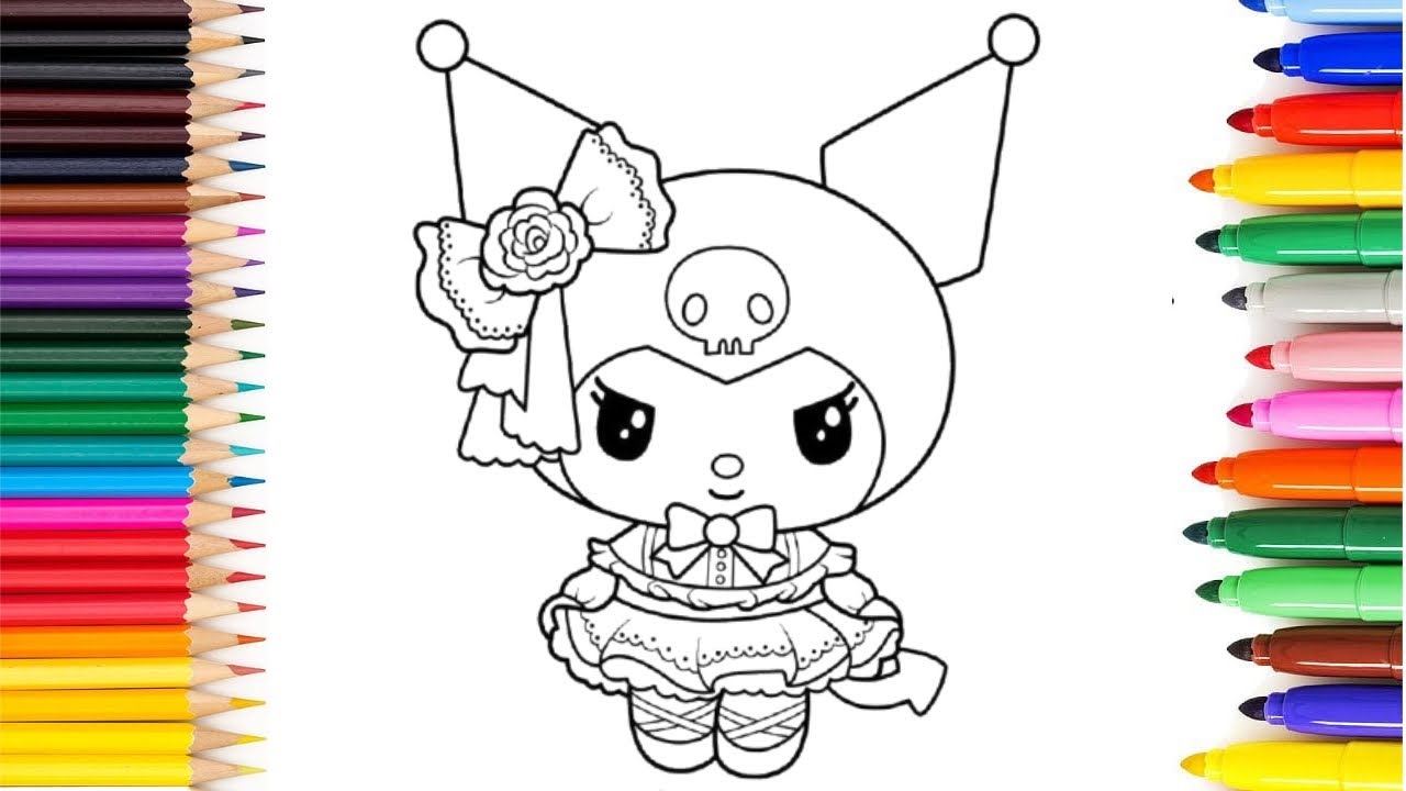 Sanrio Kuromi Coloring For Kids And Toddlers