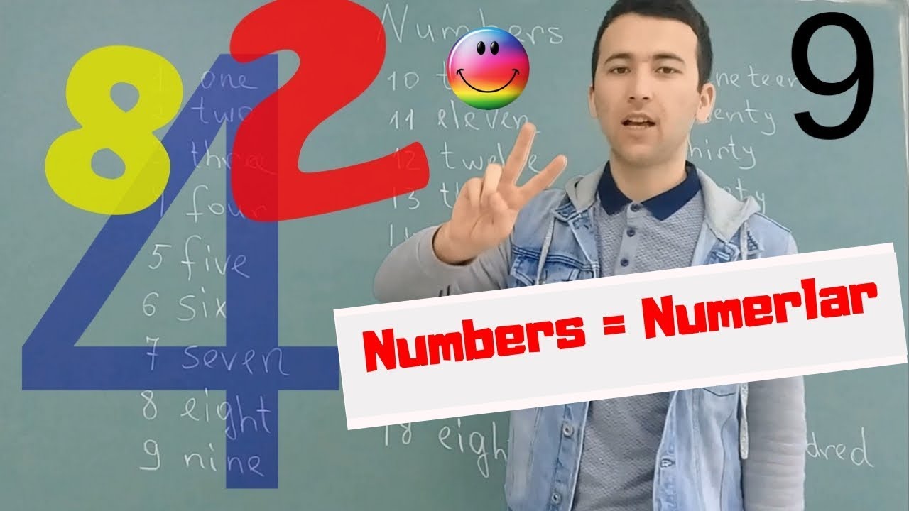6-Dars numerlarni  ingliz tilida o'rganish ingliz tili biz bilan o'rganing