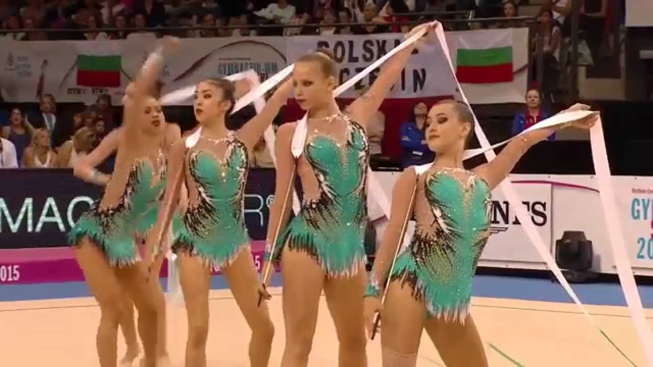 U.S. Group - 5 Ribbons - 2015 World Rhythmic Gymnastics Championships