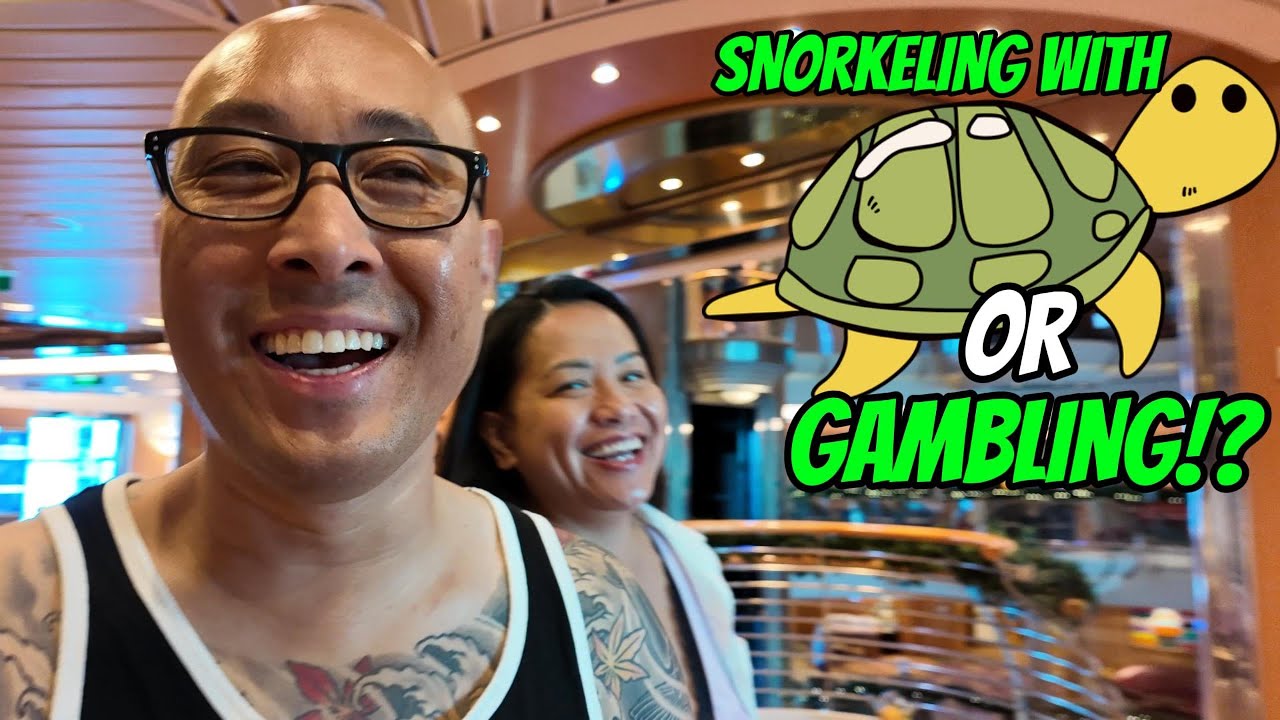Which was BETTER? SNORKELING with TURTLES or GAMBLING?
