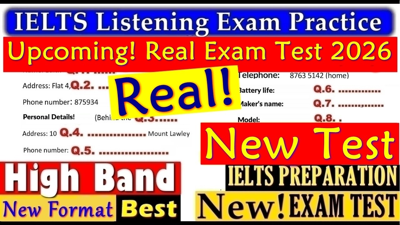 IELTS LISTENING PRACTICE TEST 2026 WITH ANSWERS | 14.07.2026