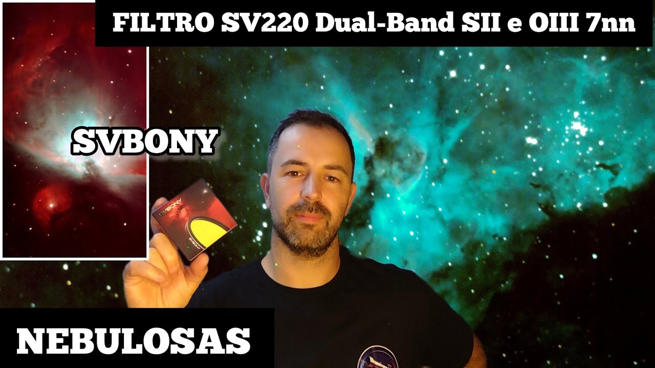 Filmei Nebulosas através do Telescópio e câmera astronômica com filtros da Svbony