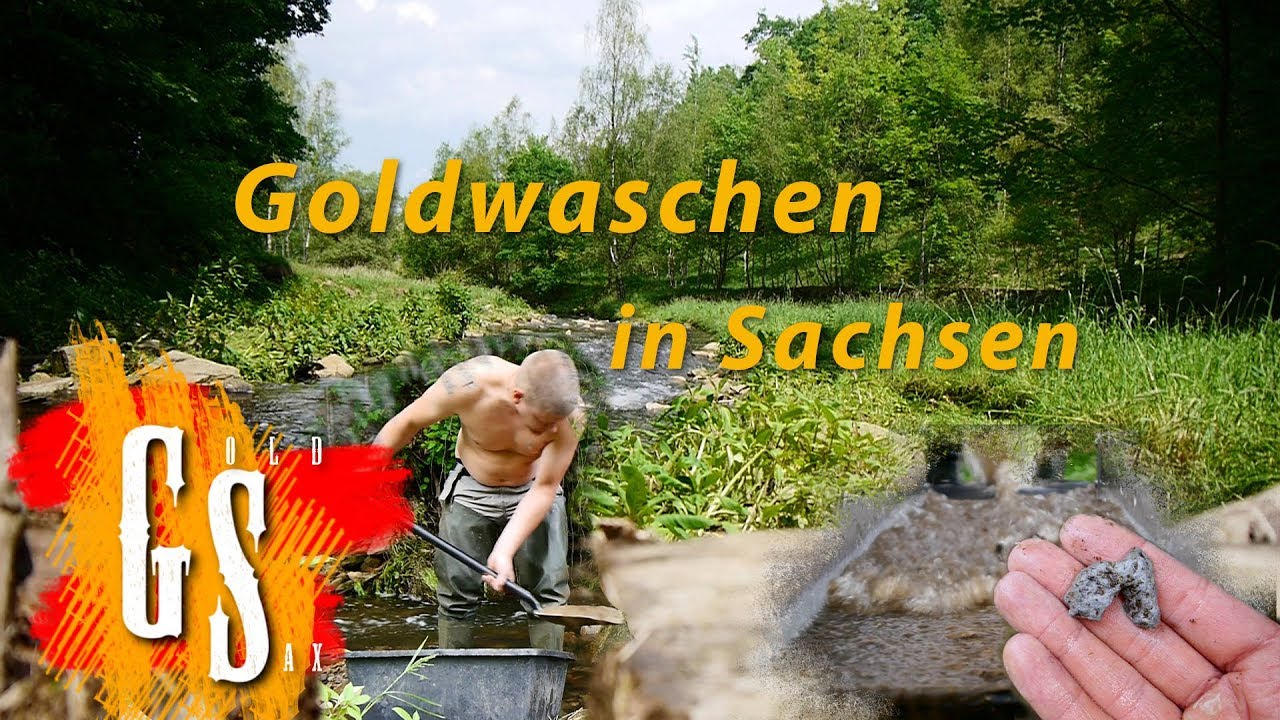 Goldwaschen in Sachsen - eine Impression im Erzgebirge