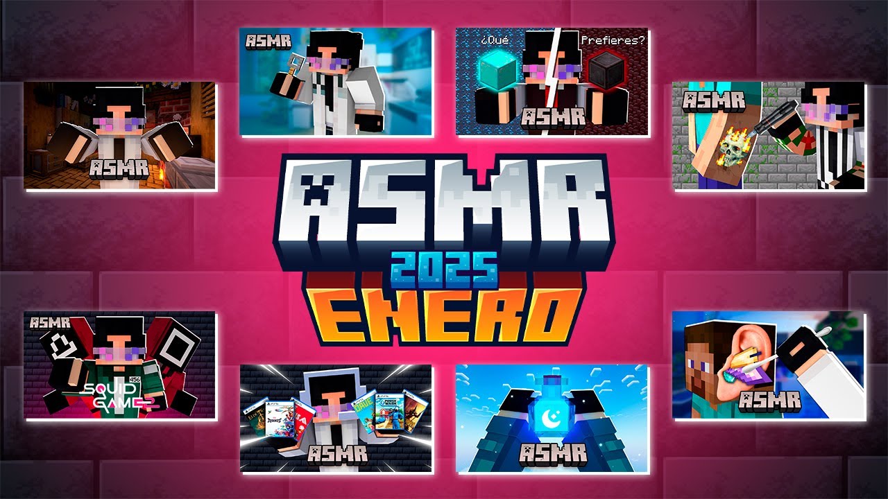 ASMR 2 HORAS DE ROLEPLAYS EN MINECRAFT 🔥​[Recopilación De Enero]