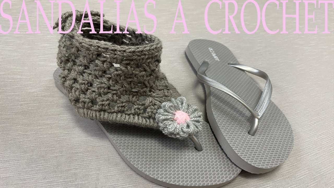 PASO A PASO PARA TEJER SANDALIA A CROCHET