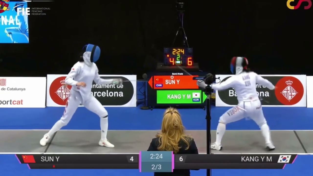 Epee Fencing - Count Duku's blade at work! | Sun Y vs Kang Y