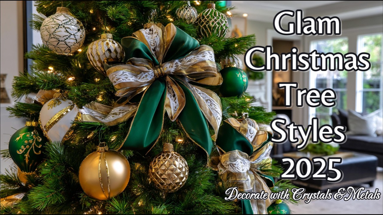 ✨🎄Top 10 Elegant Christmas Tree Decor Trends 2025 with Crystals & Metallics