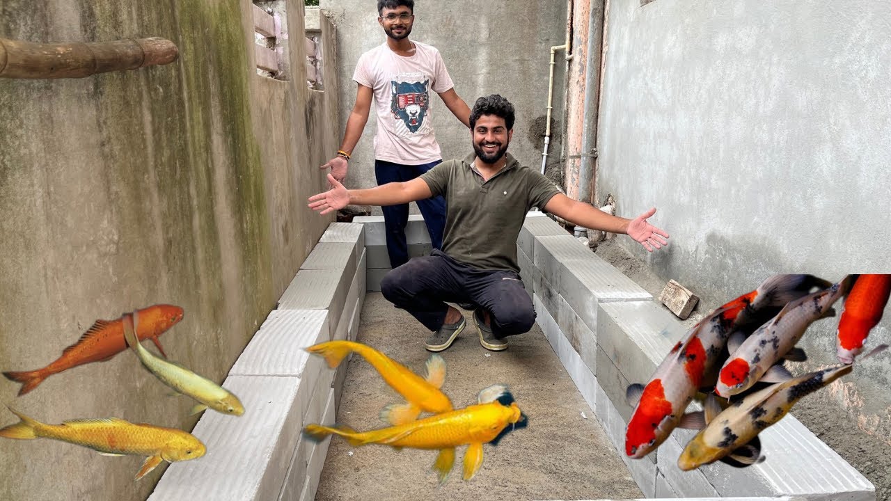 Backyard Me Mera Dost Fish Pond Bna Rha Hai ☺️