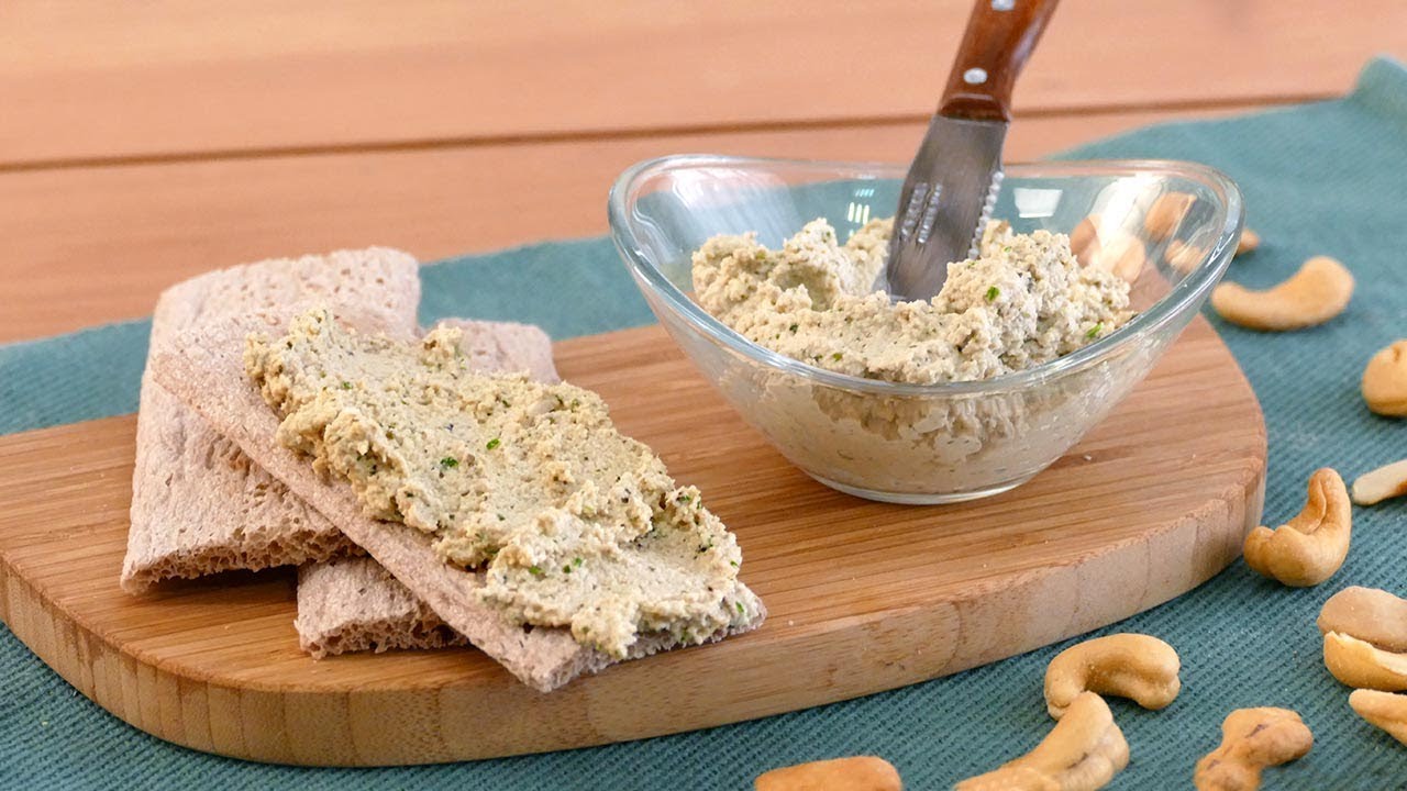Paté vegetal de anacardos a las finas hierbas (aperitivo vegano) - Cocinatis
