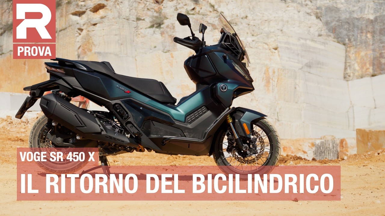 Voge Sfida SR 450X - prova - il primo scooter adventure bicilindrico di media cilindrata