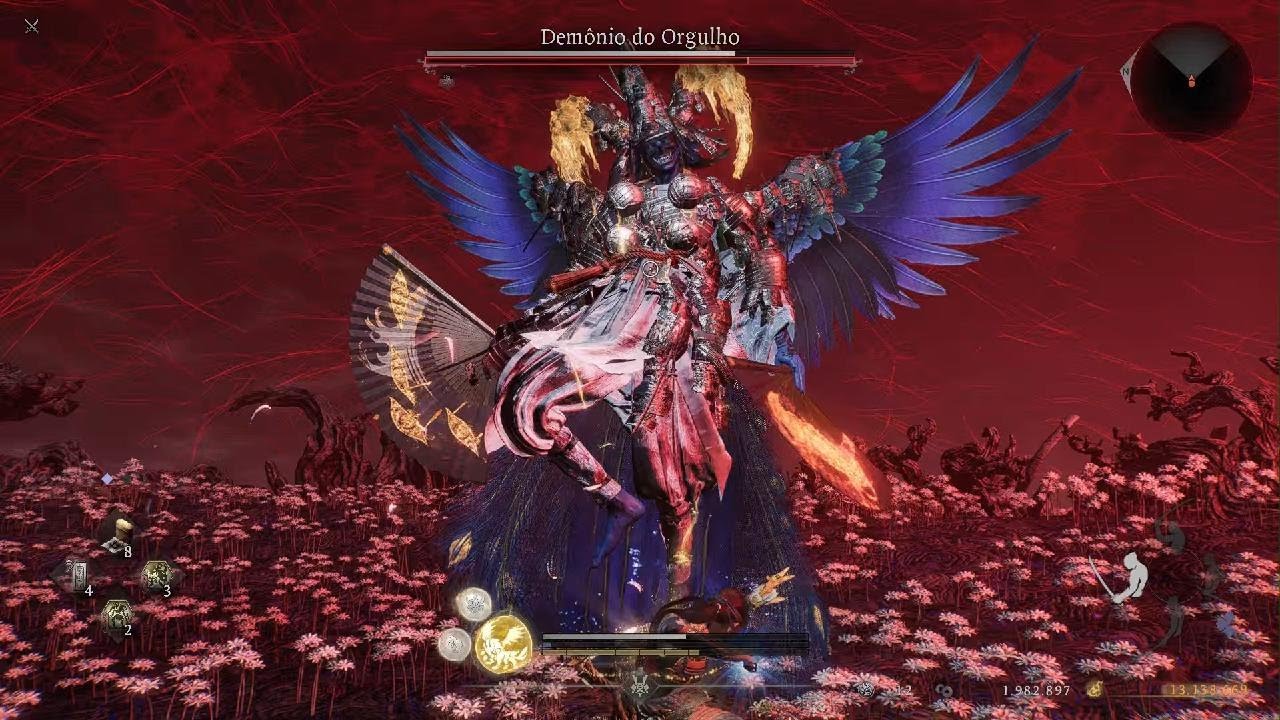 Nioh 3 - Missão Sombra dos três Oni - Demônio do orgulho, inveja e obsessão.