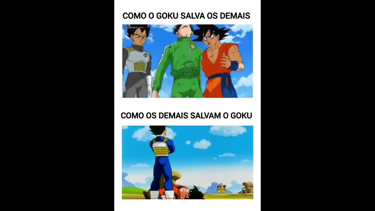 como Goku salva os demais, como os demais salvam o Goku