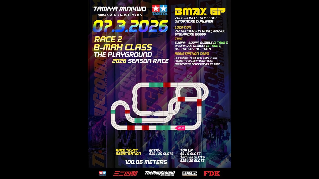 The Playground BMAX CLASS Singapore (Race 2 2026) Live Stream