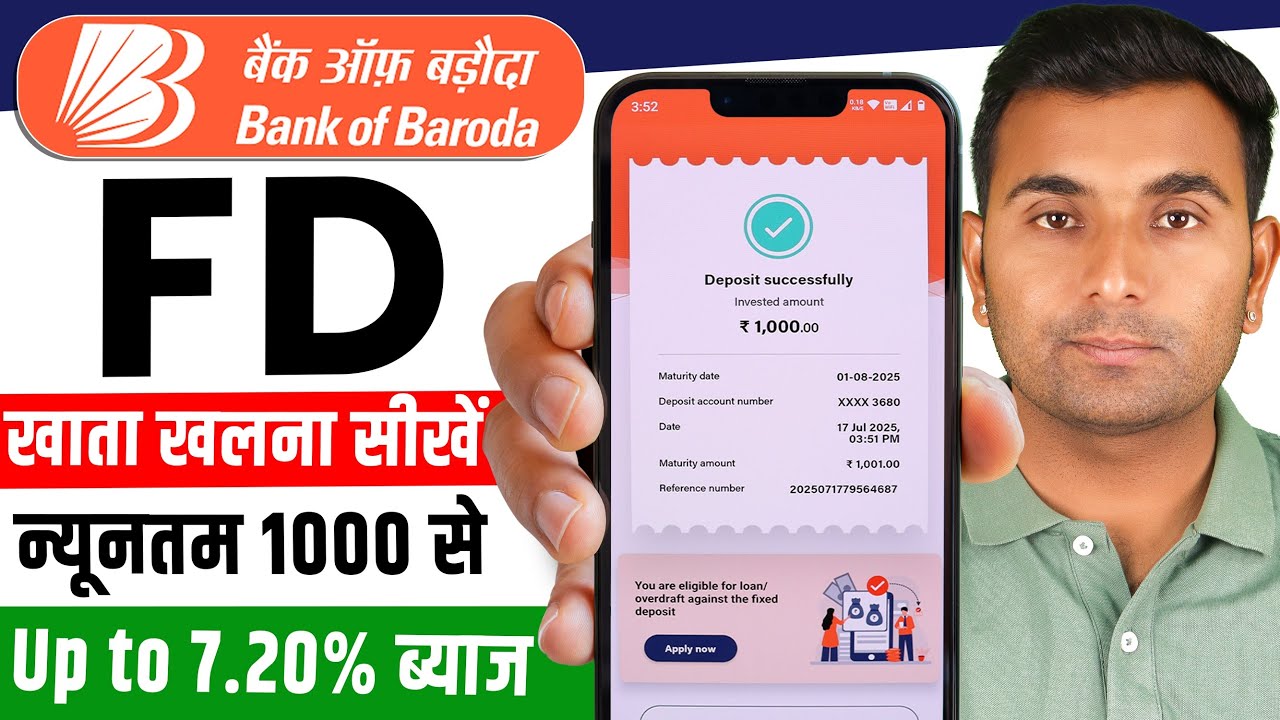 BOB FD Account Online | How to Open Fixed Deposit Account in Bank Of Baroda?