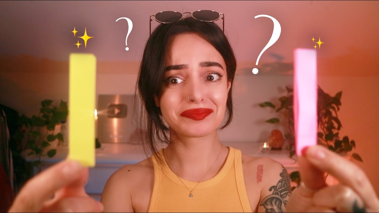 ASMR для тех, кто не умеет принимать решения 😫 (тихий голос) Это или то? ✨ Задаю вам вопросы