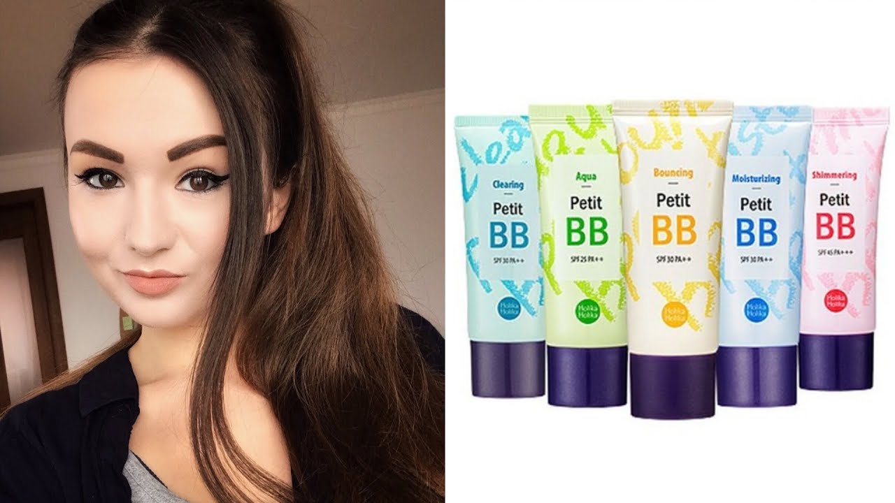 Holika Holika Petit BB Creams : Clearing, Bouncing, Aqua - Review.