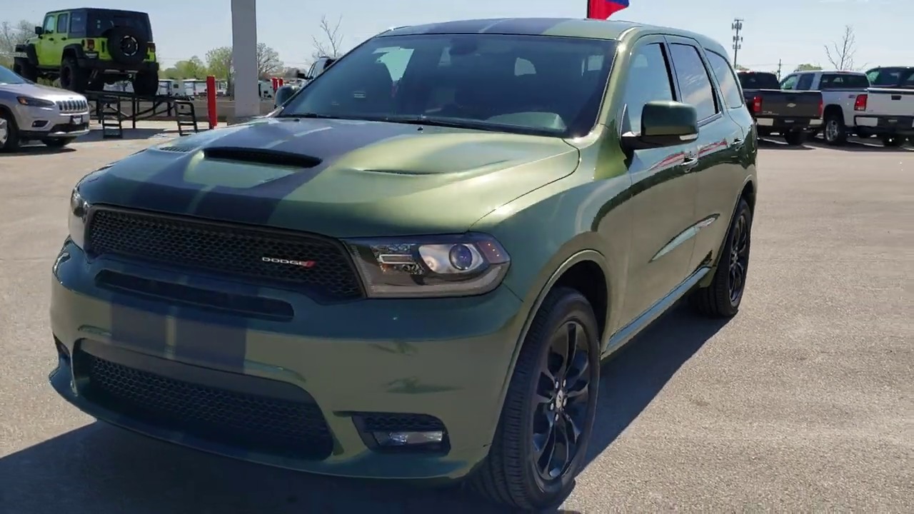 2020 DODGE DURANGO GT PLUS AWD F8 GREEN METALLIC WALK AROUND REVIEW 20T126 SOLD! www.SUMMITAUTO.com