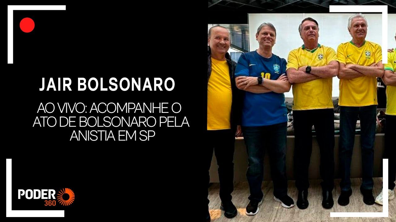 Ao vivo: Acompanhe o ato de Bolsonaro pela anistia em SP