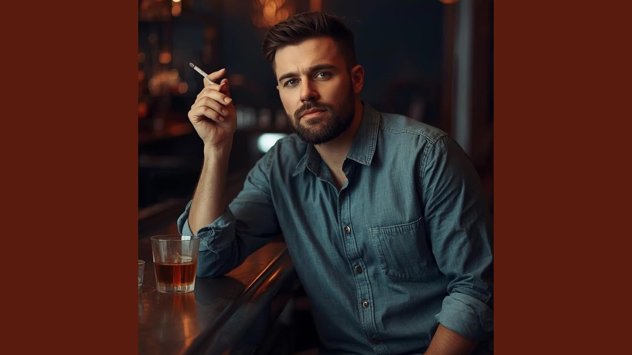 Smoking drinking doing some thinking