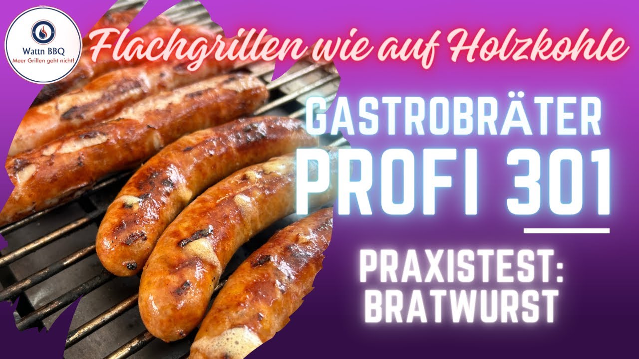 Gastrobräter-Set Profi 301-Praxistest: Flachgrillen mit Bratwursttest der @beefbandits.official