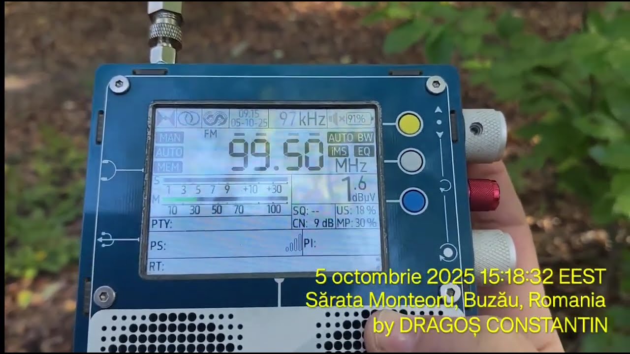 FM BANDSCAN in Sarata Monteoru, Buzau, Romania (5.10.225) [First Scan]