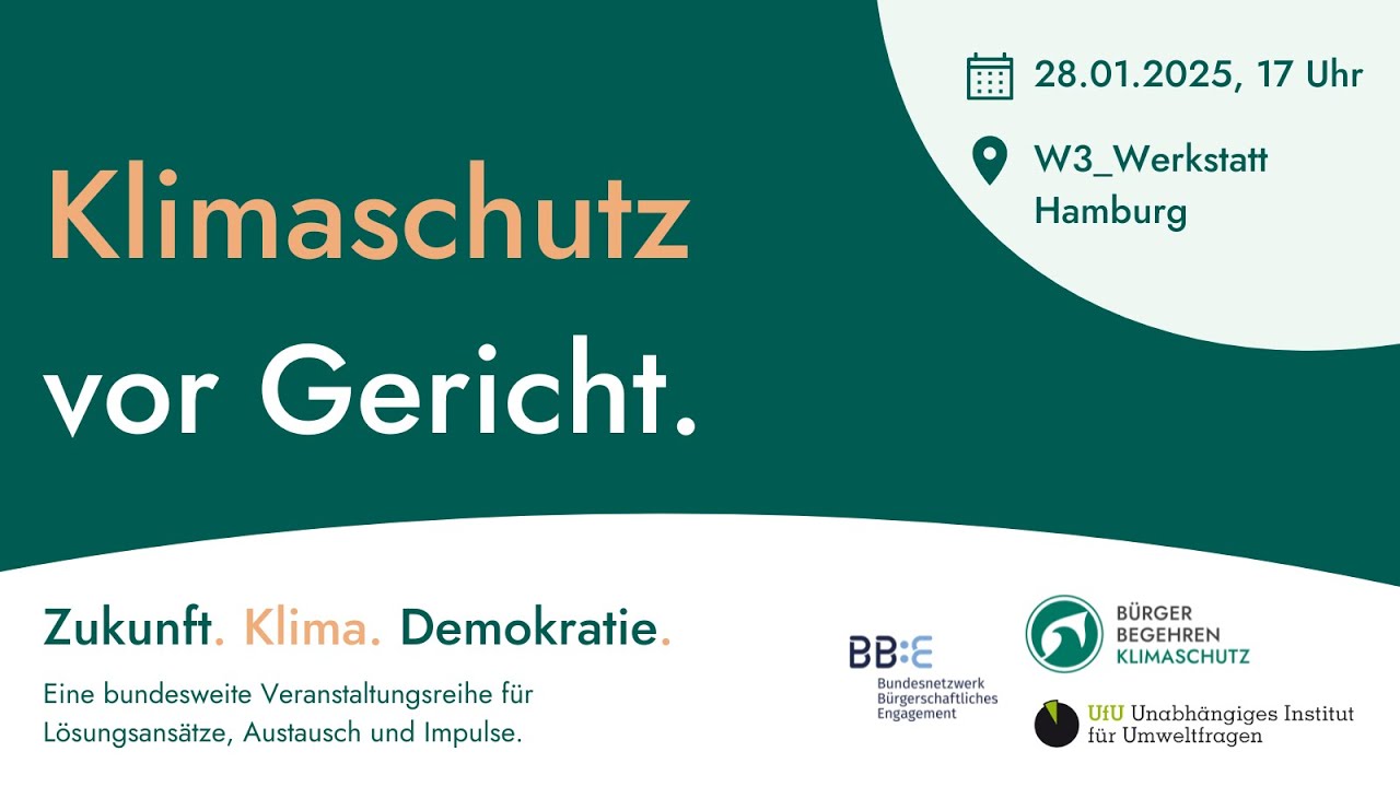 Zukunft. Klima. Demokratie – Klimaschutz vor Gericht