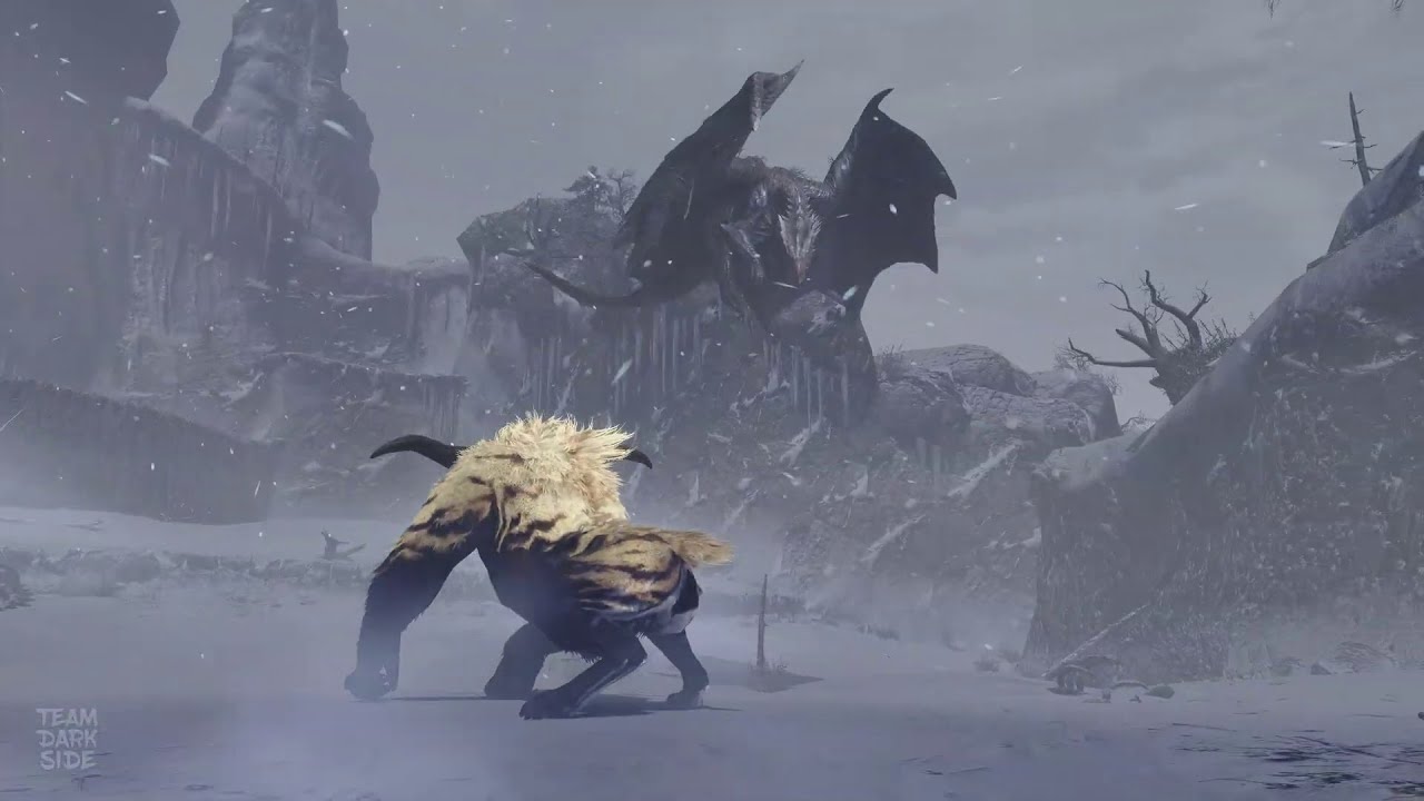Furious Rajang vs Kushala Daora Ecology intro cutscene