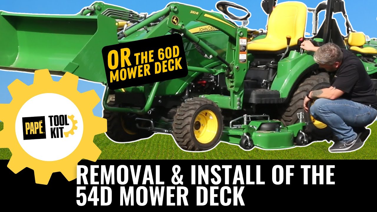 Removal and Install of Your John Deere 54D Mower Deck