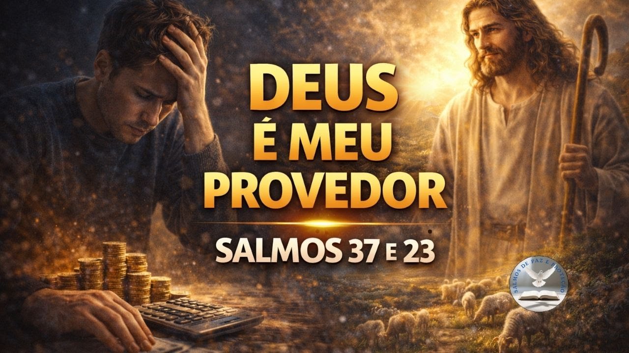 📖Deus é Meu Provedor  Salmo 37 e Salmo 23 Para Ansiedade e Medo