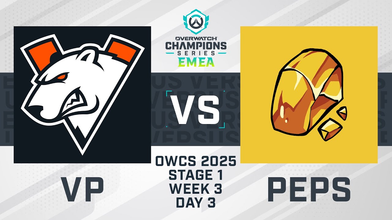 Virtus.pro vs Team PEPS | OWCS 2025 EMEA | Stage 1 Week 3 Day 3