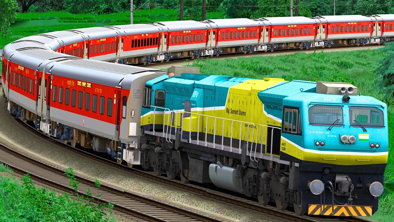 TRAIN CROSSING HIGH SPEED IN RAILROAD | BUMPY RAILROAD | Train Simulator | Railwork | NTG GAMING
