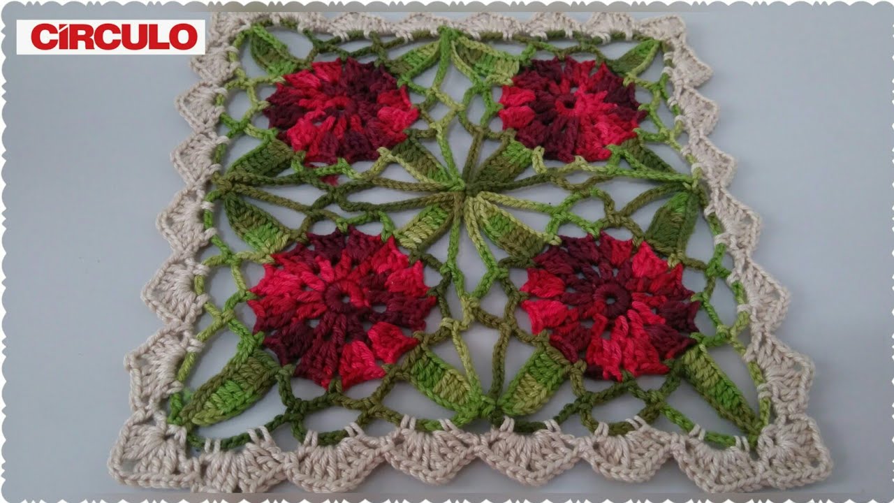 Square em crochê para vários tipos de trabalho em crochê com Maria José.