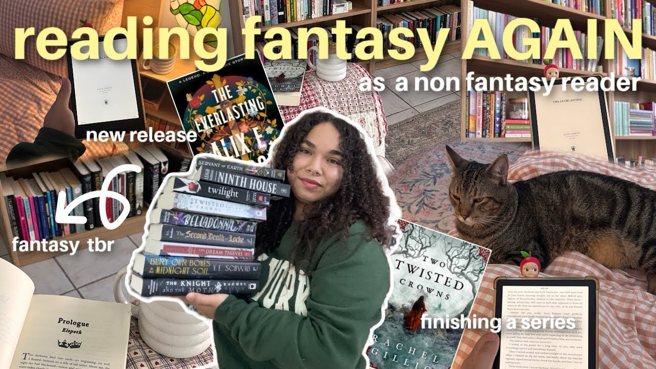 читаю *ещё* фэнтези-книги на неделю 🏰🕯️⚔️ читаю видеоблог