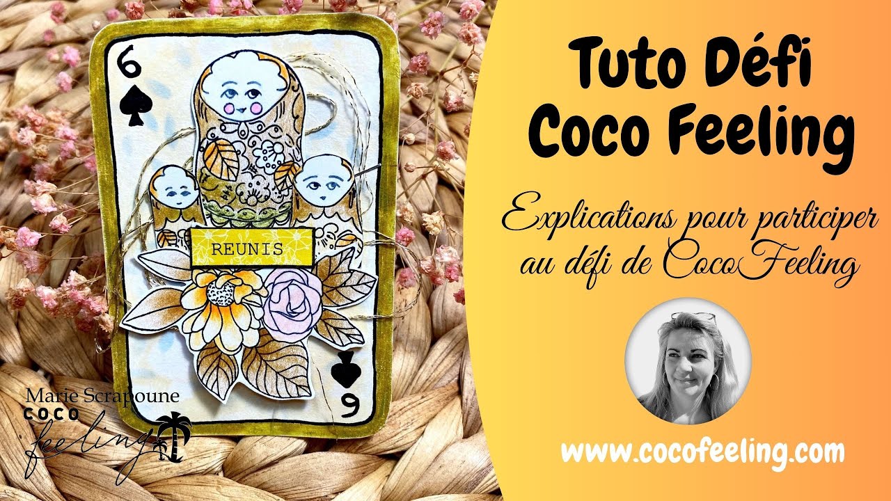 ASTUCE & TECHNIQUE SCRAP pour réaliser les cartes à jouer du challenge de CocoFeeling Facile
