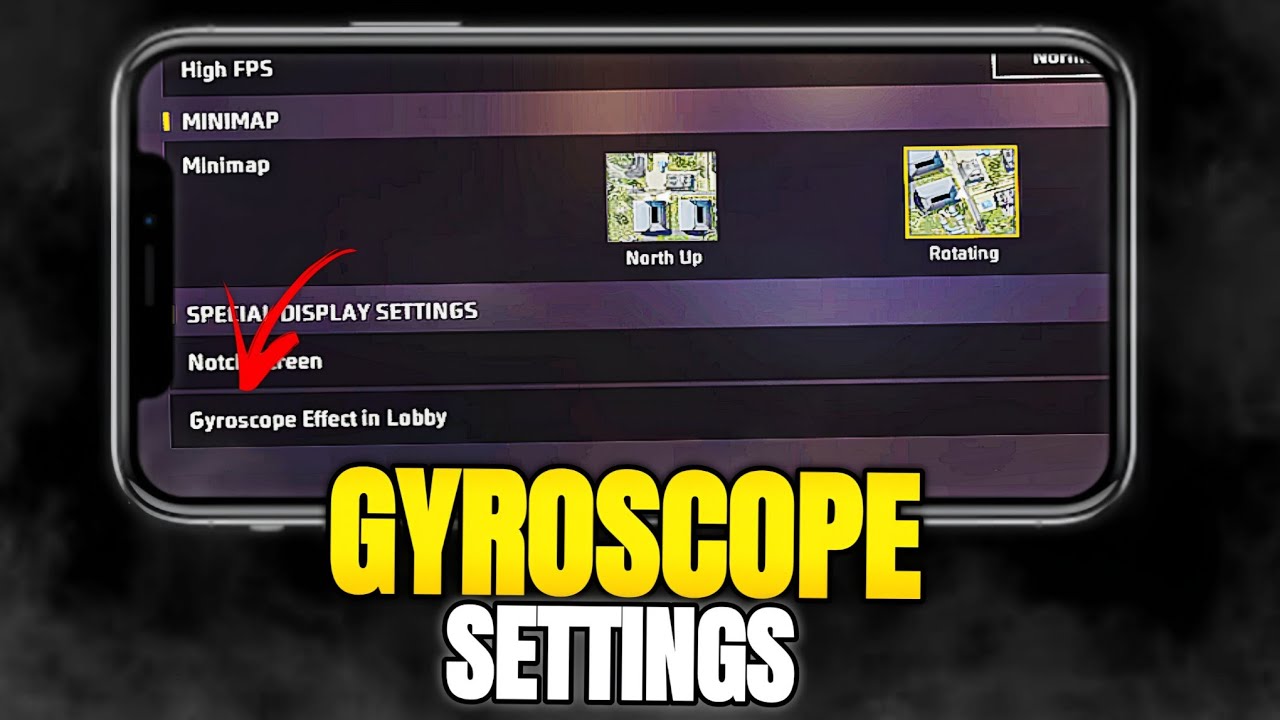 GYROSCOPE EFFECT IN LOBBY 🔥 | This Us Special Setting For Headshot 🤯