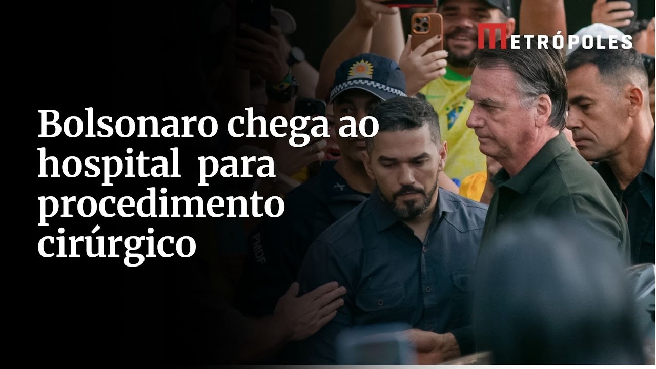 Acompanhe: Jair Bolsonaro chega ao hospital DFstar neste domingo (14) para procedimento cir&uacute;rgico